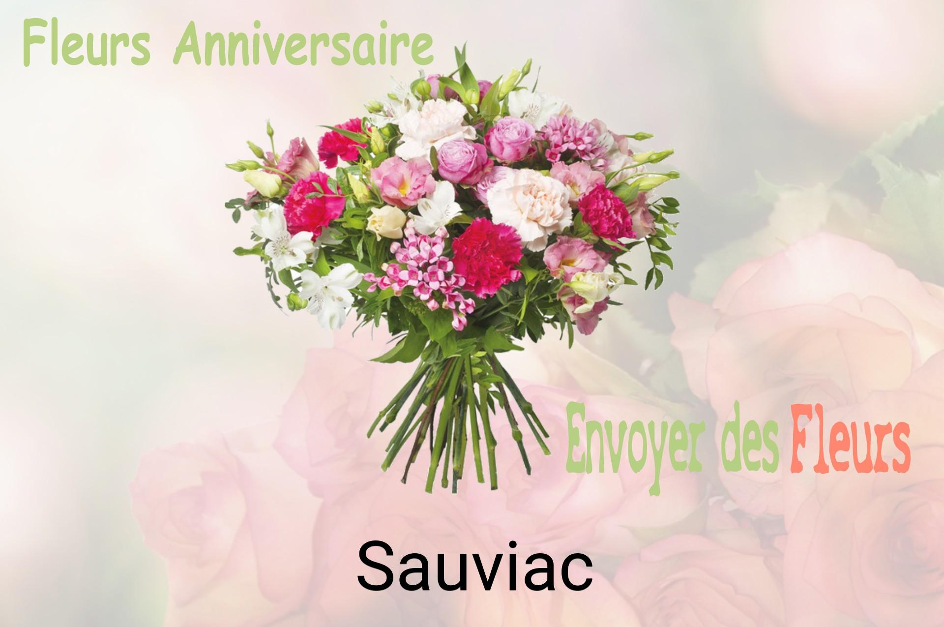 Bouquet de fleurs d’anniversaire livré à Sauviac