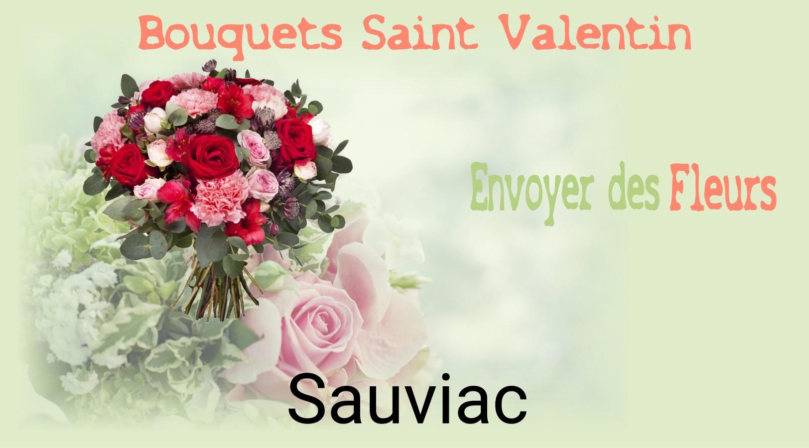 Roses de Saint-Valentin livrées à Sauviac